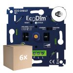 Voordeelpak 6x EcoDim.07 LED Dimmer Wifi Druk/Draai 0-250W (RLC)