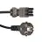 Noxion GST - Compatibel Voedingskabel Zwart - Vrouwlijk + Schuko Europlug - 3m - 3 pole 1,5mm2