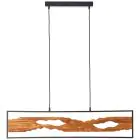 Brilliant Chaumont Hanglamp Aluminium Metaal Hout Zwart 18W 2300lm - 830 Warm Wit